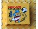 Part No: 30144pb050  Name: Brick 2 x 4 x 3 with Legoland Fußball-Action Juni 2008 Pattern