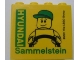 Part No: 30144pb099  Name: Brick 2 x 4 x 3 with HYUNDAI Sammelstein 2011 Green Pattern