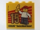 Part No: 30144pb157  Name: Brick 2 x 4 x 3 with Besuchsmeister 15 Gold 2014 Legoland Deutschland Resort Pattern