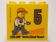 Part No: 30144pb198  Name: Brick 2 x 4 x 3 with Besuchsmeister 5 Bronze 2017 Legoland Deutschland Resort Pattern