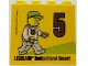 Part No: 30144pb229  Name: Brick 2 x 4 x 3 with Besuchsmeister 5 Bronze 2018 Legoland Deutschland Resort Pattern