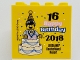 Part No: 30144pb234  Name: Brick 2 x 4 x 3 with 16 Happy Birthday 2018 Legoland Deutschland Resort Pattern