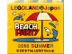 Lot ID: 148309631  Part No: 30144pb247  Name: Brick 2 x 4 x 3 with LEGOLAND Japan, 'BEACH PARTY 2018 SUMMER', and Umbrella Pattern