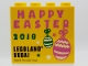 Part No: 30144pb254  Name: Brick 2 x 4 x 3 with LEGOLAND Dubai 2018 Happy Easter Pattern