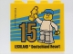 Part No: 30144pb270  Name: Brick 2 x 4 x 3 with Besuchsmeister 15 Gold 2019 Legoland Deutschland Resort Pattern