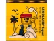 Part No: 30144pb339  Name: Brick 2 x 4 x 3 with LEGOLAND Japan, Pirate Minifigure (Isaac), and Island with Palm Tree Pattern