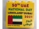 Part No: 30144pb373  Name: Brick 2 x 4 x 3 with LEGOLAND Dubai 2021 50th UAE National Day Pattern