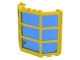 Part No: 30185c02  Name: Window 3 x 8 x 6 Bay with Trans-Dark Blue Glass