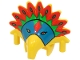 Part No: 30276px1  Name: Minifigure, Headgear Headdress Jungle with Colored Feather Pattern (Achu)