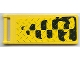 Part No: 30292pb004  Name: Flag 7 x 3 with Bar Handle with Tire Tracks Pattern (Sticker) - Set 6617