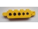 Part No: 30387pb007  Name: Hinge Brick 1 x 4 Locking, 9 Teeth with 5 Holes Pattern on Both Sides (Stickers) - Set 9486