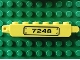 Part No: 30388pb001La  Name: Hinge Brick 1 x 6 Locking, 9 Teeth with Black '7248' on Transparent Background Pattern Model Left Side (Sticker) - Set 7248
