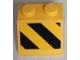 Part No: 3039pb146R  Name: Slope 45 2 x 2 with Black and Yellow Danger Stripes Pattern Model Right Side (Sticker) - Set 60186