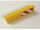 Part No: 30413pb060R  Name: Panel 1 x 4 x 1 with Red and White Danger Stripes Pattern Right (Sticker) - Set 60022