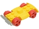 Part No: 30558c07  Name: Vehicle, Base 4 x 6 Racer Base with Red Wheels and Light Gray Bumper