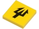 Part No: 3068pb0134  Name: Tile 2 x 2 with Black Trident Pattern (Aquaraiders II Logo)