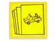 Lot ID: 300121500  Part No: 3068pb0876  Name: Tile 2 x 2 with Car Brochures Pattern (Sticker) - Set 6390