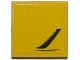 Part No: 3068pb0957L  Name: Tile 2 x 2 with Chevrolet Corvette Side Air Vent Pattern Model Left Side (Sticker) - Set 75870