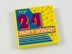 Lot ID: 344071375  Part No: 3068pb1137  Name: Tile 2 x 2 with 'Top 24 Party Songs!' Album Cover Pattern