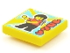 Part No: 3068pb1557  Name: Tile 2 x 2 with BeatBit Album Cover - Minifigure with Backpack Dancing Pattern