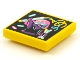 Part No: 3068pb1564  Name: Tile 2 x 2 with BeatBit Album Cover - Dark Purple Girl with Glowsticks Pattern