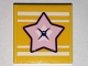 Lot ID: 325087673  Part No: 3068pb1841  Name: Tile 2 x 2 with Bright Pink Star and White Stripes Pattern (Sticker) - Set 41338