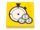 Lot ID: 295954440  Part No: 3068pb1956  Name: Tile 2 x 2 with White Stopwatch and Coins Pattern