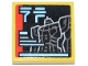 Part No: 3068pb2618 Name: Tile 2 x 2 with Mech, Red Rectangle, Medium Azure Lines and Ninjago Logogram 'NP' Pattern (Sticker) - Set 71837 Part No: 3068pb2618 Name: Tile 2 x 2 with Mech, Red Rectangle, Medium Azure Lines and Ninjago Logogram 'NP' Pattern (Sticker) - Set 71837