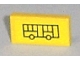 Lot ID: 138433235  Part No: 3069pb0021  Name: Tile 1 x 2 with Bus Pattern (Sticker) - Set 7641