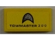 Part No: 3069pb0182  Name: Tile 1 x 2 with 'TOWMASTER 200' and Silver Emblem Pattern (Sticker) - Set 8186