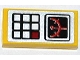Lot ID: 390270858  Part No: 3069pb0232  Name: Tile 1 x 2 with Keypad and Gauge Pattern (Sticker) - Set 5884