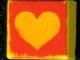 Lot ID: 385407476  Part No: 3070pb043  Name: Tile 1 x 1 with Yellow Heart Pattern
