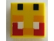 Part No: 3070pb200  Name: Tile 1 x 1 with Angry Bee Eyes Minecraft Pixelated Pattern