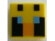 Part No: 3070pb201  Name: Tile 1 x 1 with Passive Bee Eyes Minecraft Pixelated Pattern