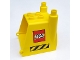 Part No: 31257  Name: Duplo Truck Construction Vehicle Back with Black and Yellow Danger Stripes and LEGO Logo Pattern on Both Sides