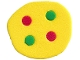 Part No: 3159foam03dc01  Name: Foam Part for Set 3159 - Scala Pizza with 4 Holes with 2 Red and 2 Bright Green Dots