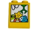 Part No: 3245cpb275  Name: Brick 1 x 2 x 2 with Inside Stud Holder with Claw Machine with Bird, Star, and Fish Prizes Pattern (Sticker) - Set 42652