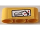 Part No: 32523pb37  Name: Technic, Liftarm Thick 1 x 3 with Red Double Arrows for Excavator Arm Pattern (Sticker) - Set 42121
