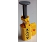 Part No: 35456c01pb05  Name: Projectile Launcher, Net Shooter with Dark Bluish Gray Firing Pin with 'CAUTION' and Triangles on Transparent Background Pattern on Both Sides (Stickers) - Set 60174
