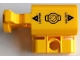 Part No: 35456pb005  Name: Projectile Launcher Part, Net Shooter Canister with 'CAUTION' and Triangles on Transparent Background Pattern on Both Sides (Stickers) - Set 60174