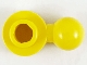 Part No: 3614b  Name: Plate, Round 1 x 1 with Tow Ball with Hexagon Shaped Hole (Homemaker Figure / Maxifigure Hand)