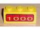 Part No: 3622pb006  Name: Brick 1 x 3 with '1000' on Red Background Pattern on Both Sides