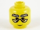 Part No: 3626bpb0003  Name: Minifigure, Head Glasses with HP Dumbledore Pattern - Blocked Open Stud