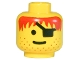 Part No: 3626bpb0082  Name: Minifigure, Head Male Eye Patch, Stubble, Red-Brown Hair Pattern - Blocked Open Stud