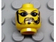 Part No: 3626bpb0114  Name: Minifigure, Head Glasses with Black Sunglasses, Goatee and Headset Pattern - Blocked Open Stud