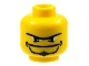 Part No: 3626bpb0161  Name: Minifigure, Head Beard with Goatee, Unibrow and Eye Whites Pattern - Blocked Open Stud