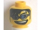 Lot ID: 396556352  Part No: 3626bpb0240  Name: Minifigure, Head Glasses with Blue Glasses, Long Black Bangs and Open Mouth Pattern - Blocked Open Stud