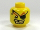 Part No: 3626bpb0301  Name: Minifigure, Head Male Eye Patch, Gold Teeth, Missing Tooth Pattern - Blocked Open Stud
