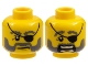 Part No: 3626bpb0399  Name: Minifigure, Head Dual Sided Eye Patch and Gray Beard Closed Mouth / Open Mouth Scared Pattern - Blocked Open Stud