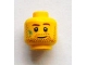 Part No: 3626bpb0913  Name: Minifigure, Head Beard Stubble, Brown Eyebrows and Paint Stains Pattern - Blocked Open Stud